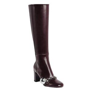 Longchamp Fall/Winter 2020 Runway Knee High Boots Ball Chain Size 40